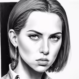 a woman is shown in the image drawn using a drawing tool