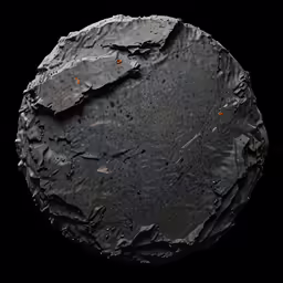 a round object is shown in a dark background