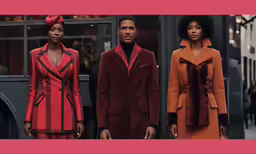 the three models in a series pose for fashion