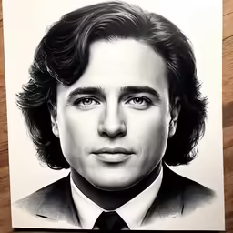 a black and white photo of a man