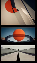 the process of creating a sphere with abstract shapes