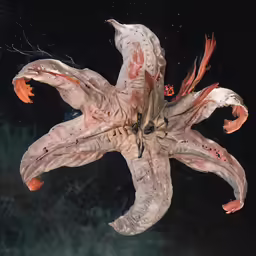 an artificial octopus is hovering in the air