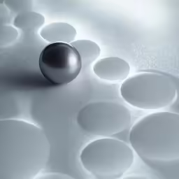an object lying on a surface with small circles