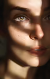 a woman with a lot of frecks on her face