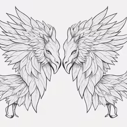 two large winged wings on one another