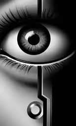 an eye with long lashes and eyeshadp
