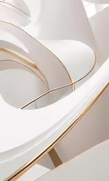 a white abstract photo with lines of gold