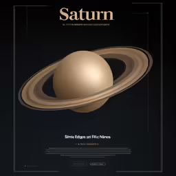 the saturn is on the cover of a magazine