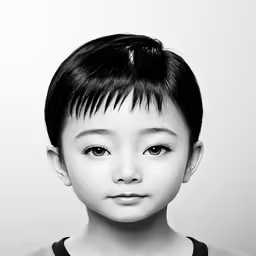 a young asian boy posing for a photograph