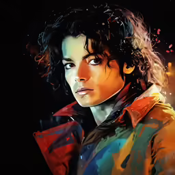 a picture of michael jackson as a young man