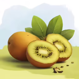 two oranges sitting on top of each other with leaves
