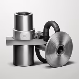 an image of metal objects on display in the picture