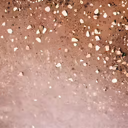 the rocks are scattered on the floor of the cement