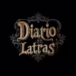 a black and gold poster with the words diario latinas