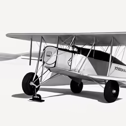 an old airplane sits on the white ground