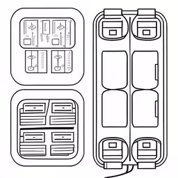 a diagram of a car showing the location of a passenger
