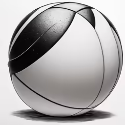 a basketball with the basketball inside it