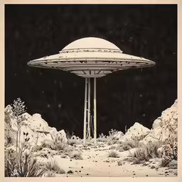 an object in the middle of a desert area in winter