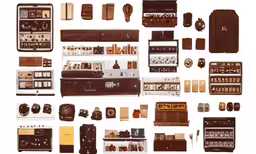 chocolate like equipment sitting on a white surface