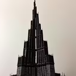 a very tall building with a bird on top