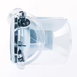 a clear plastic container that is holding something