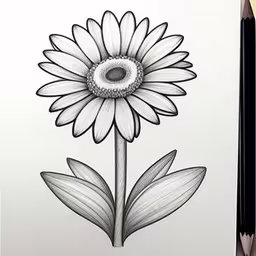 this is an illustration of a sunflower