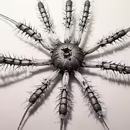 a spider spider crawling on a wall