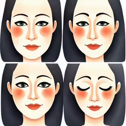 the four stages of make up to look like a woman