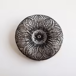 a black and white picture on a white wall