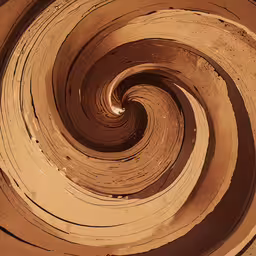 a distorted image of water coming out of an underbrush,an image of some sort of spiral shaped object