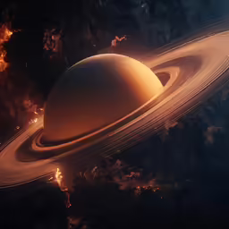 an illustration of the solar system and its satellites