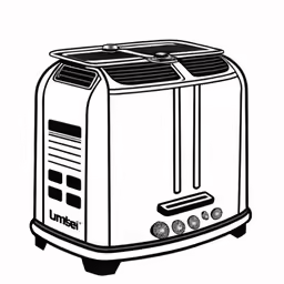 a white toaster on a white background