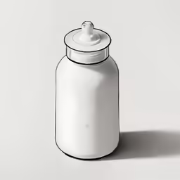 the bottle has a lid in it to match its own size