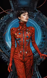 a picture of a women that looks like sci - fiction