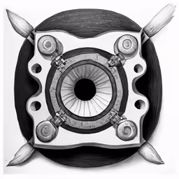 a drawing that looks like an object in pencil
