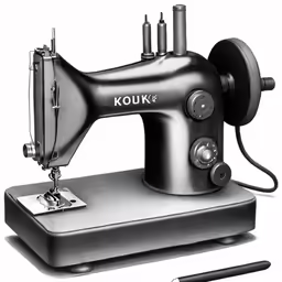 a black sewing machine with the needle removed