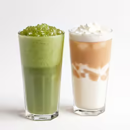 there are two beverages that have different colors