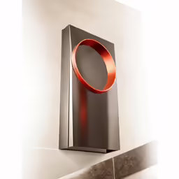 a modern object is shown in the corner