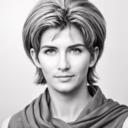 the man with the blonde hair is posing for a portrait