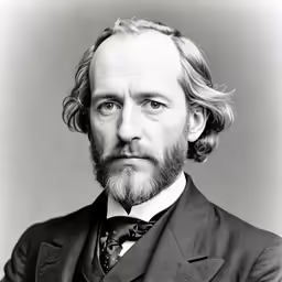 a close up of a man wearing a suit