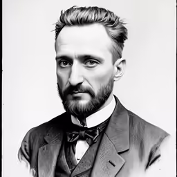 a vintage portrait of a man in a suit and tie