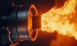 the fire is going out of a camera