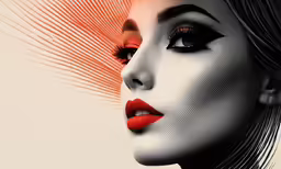 an artistic photo of a woman with long black hair