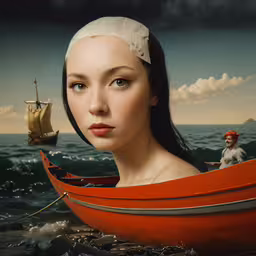 an advertisement for a ship