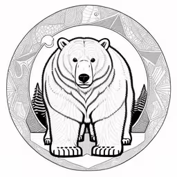 /tmp/FOOvC69tK.jpg = a bear is shown inside a circular frame
,/tmp/FOOvC69tK.jpg = a bear standing inside a circular design
,/tmp/FOOvC69tK.jpg = black and white drawing of a polar bear standing
,/tmp/FOOvC69tK.jpg = a black and white polar bear in a circular frame
,/tmp/FOOvC69tK.jpg = a polar bear in the circle with other animals around it
,/tmp/FOOvC69tK.jpg = a bear on a white background in a circle
,/tmp/FOOvC69tK.jpg = a bear sits in a circle on a white background
