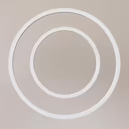 the circle of light on the wall