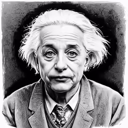 portrait of elderly man with serious look in a black and white photo