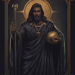the black man with the gold ball