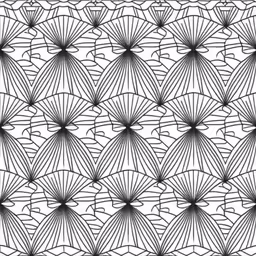 an artistic black and white pattern with some very unusual designs