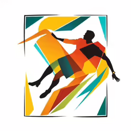 a poster for a surfboarder who is surfing